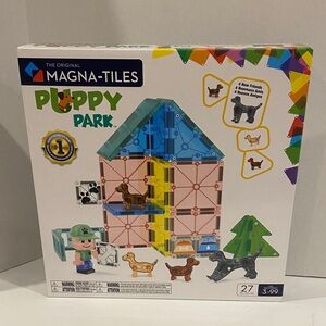 Brand New Magna-Tiles 27 Piece Puppy Park Set